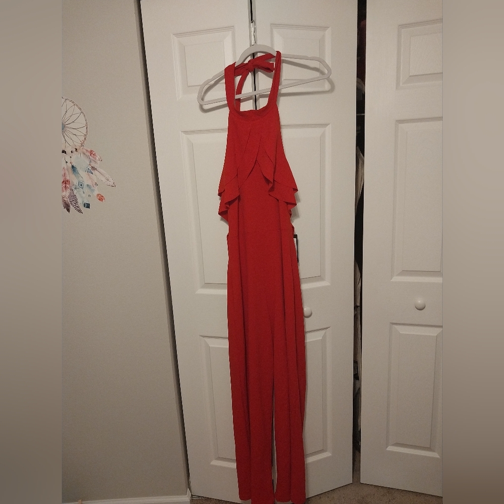 NWT BEBE Backless dress pants jumpsuit size 12